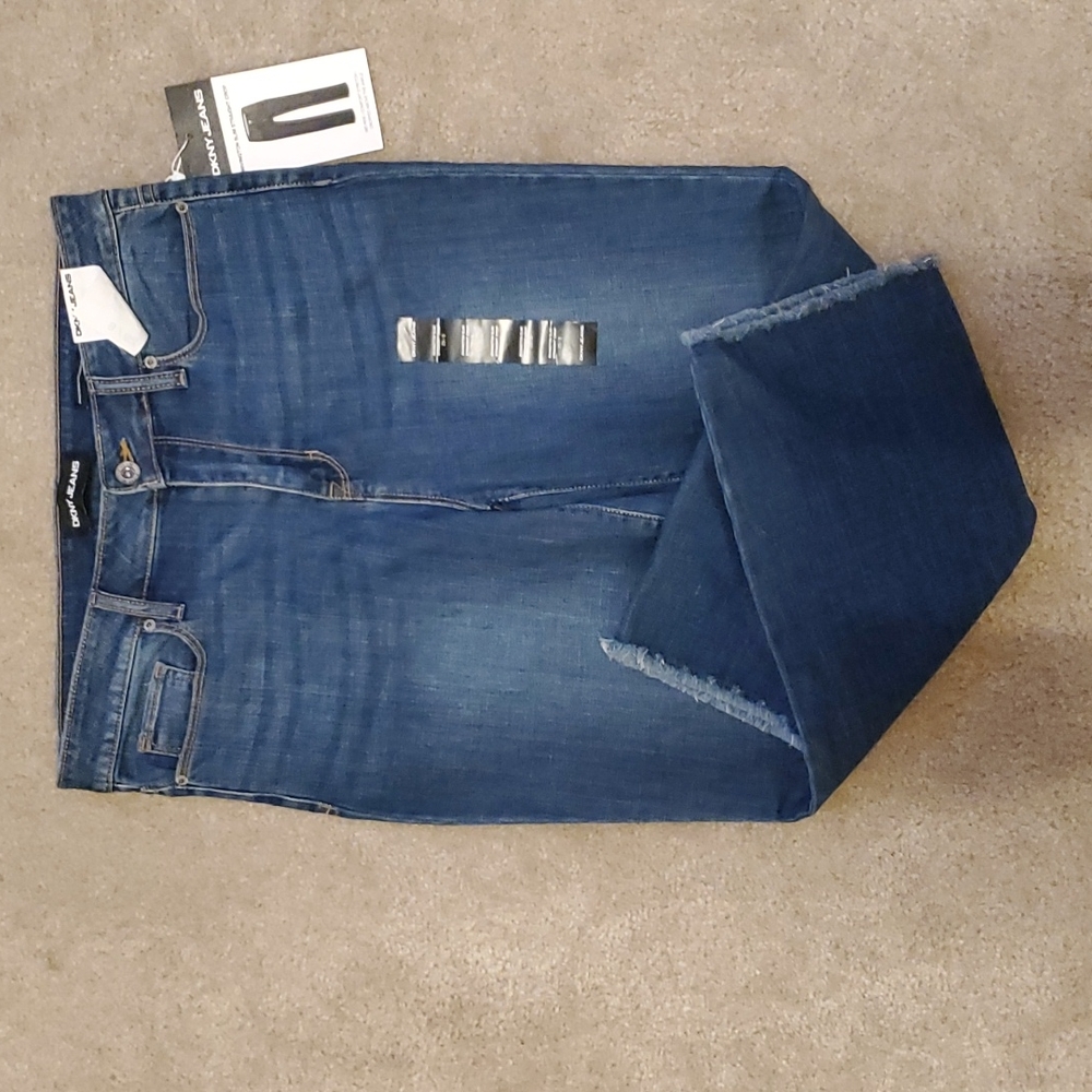 DKNY Women's Blue Ankle & Cropped Jeans